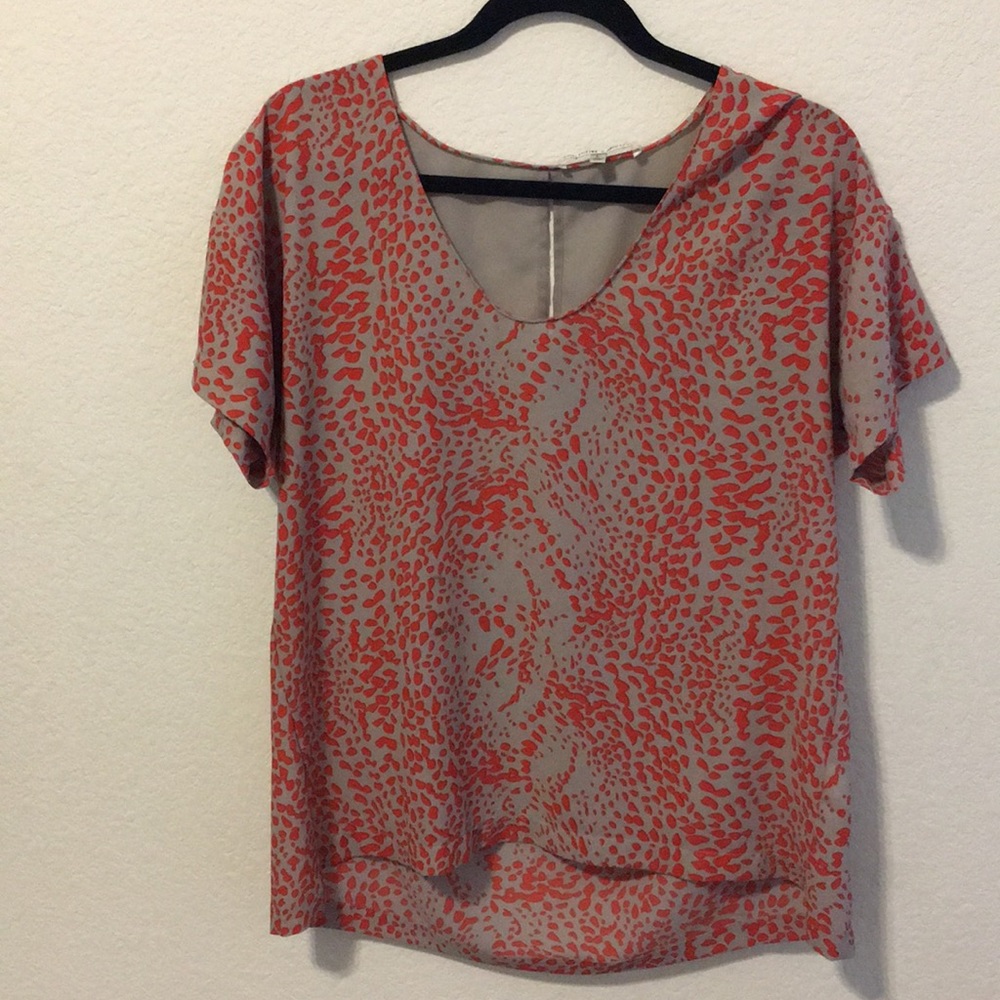 Red and Gray top